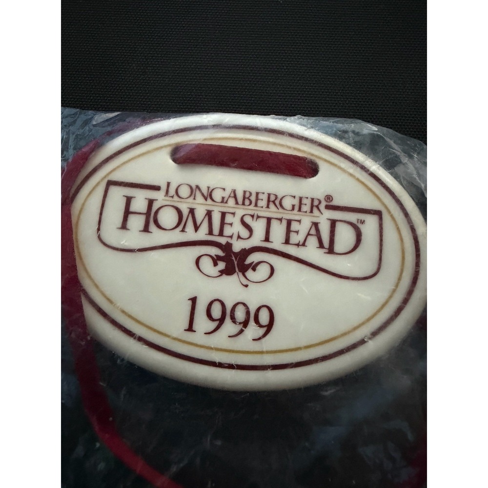 LONGABERGER BASKET HOMESTEAD 1999 TIE-ON
